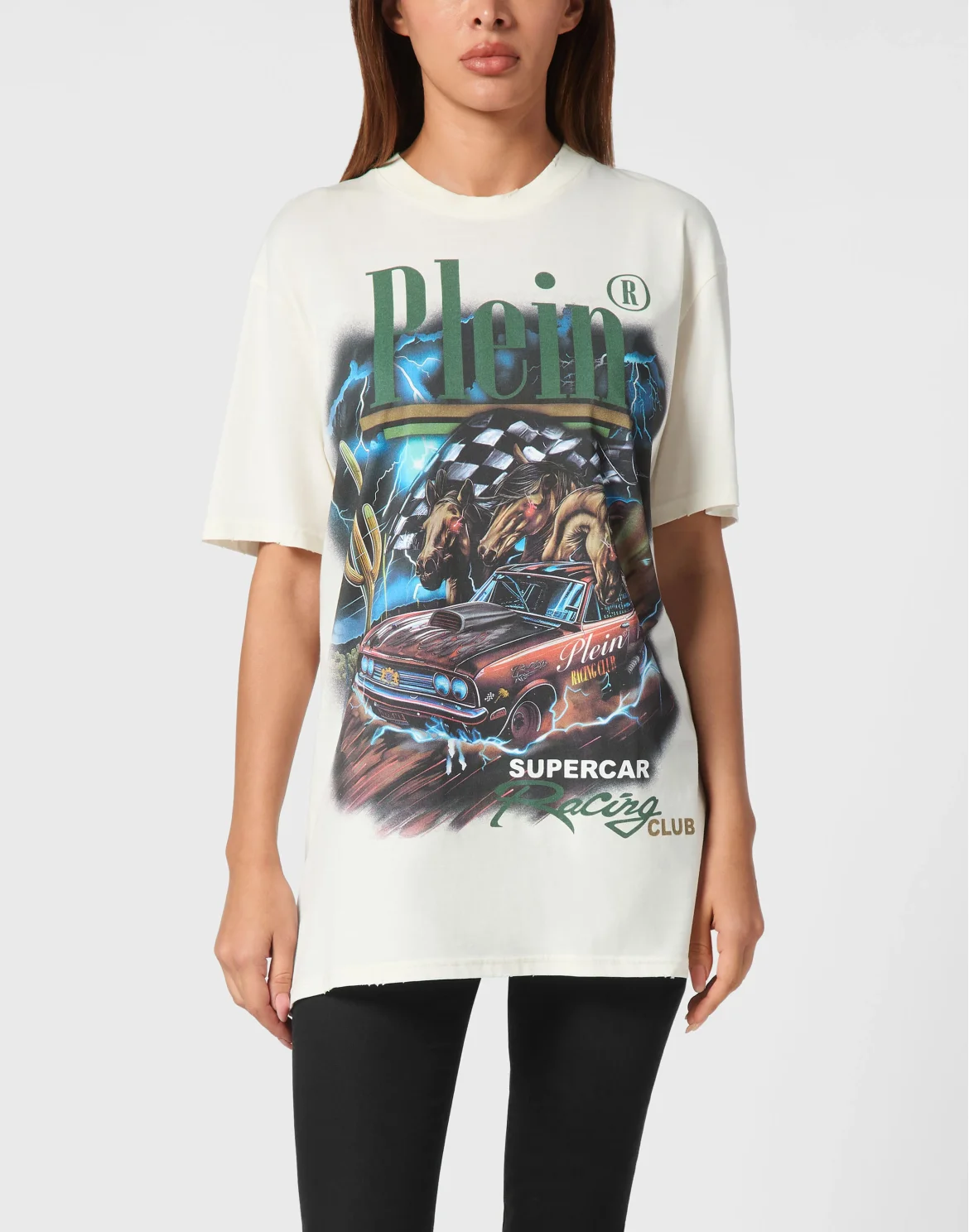 T-shirt Round Neck SS Racing Club, цвет: Бежевый