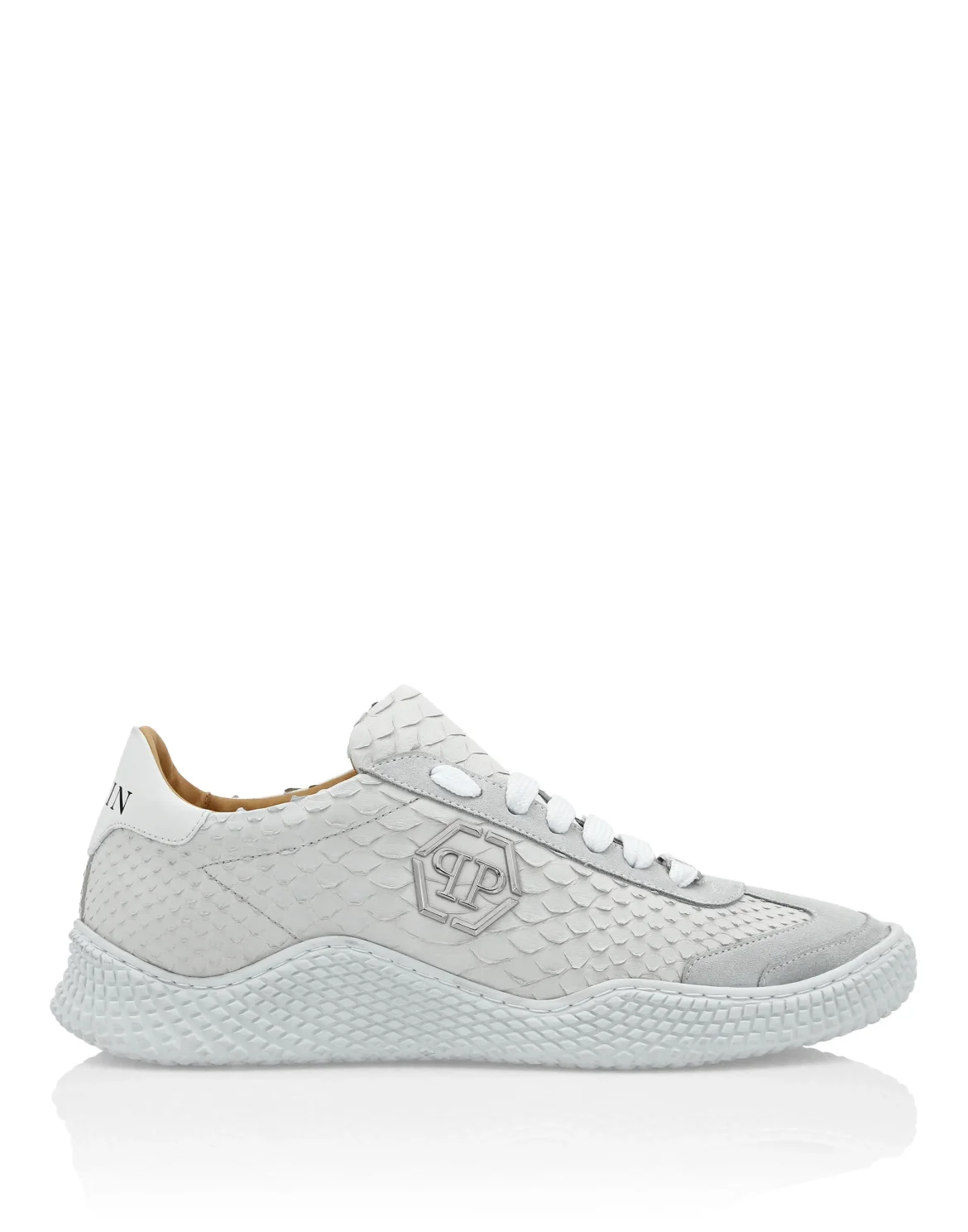 Python & Suede Runner, цвет: Белый