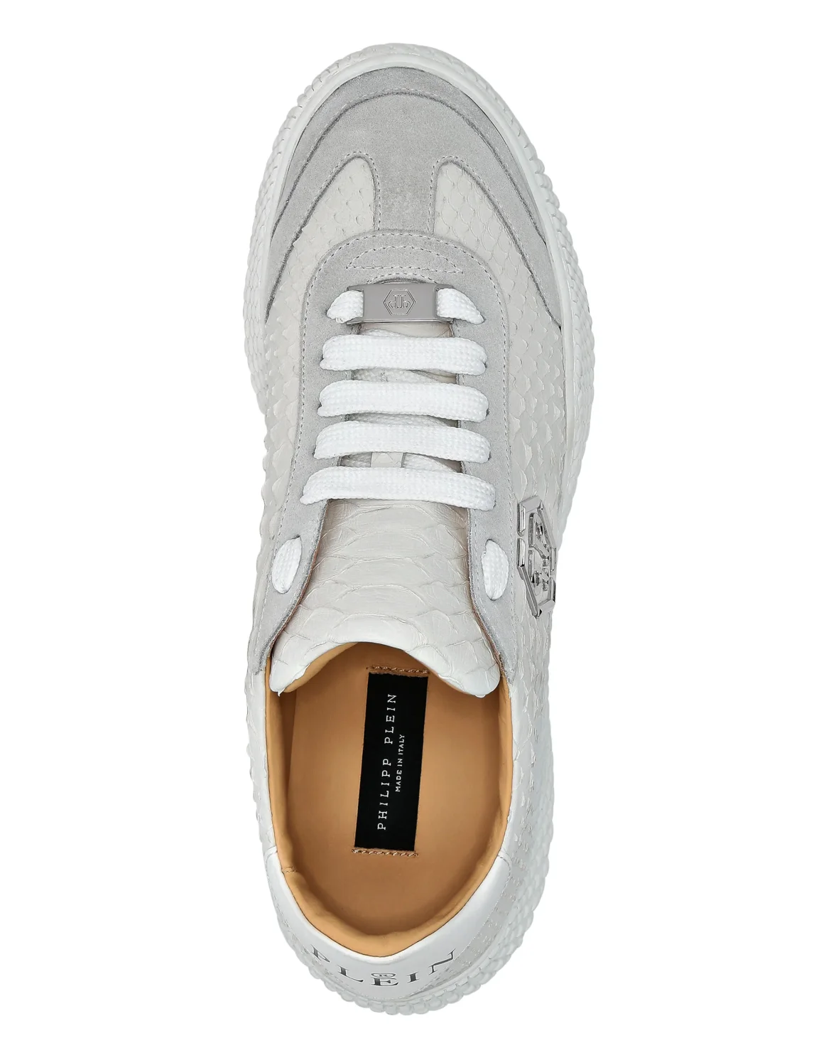 Python & Suede Runner, цвет: Белый