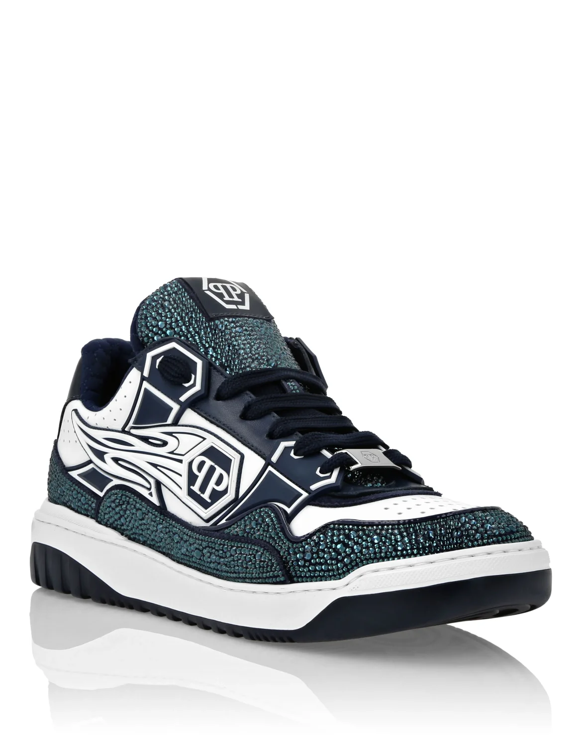 Leather Low-Top Sneakers Moon Walker, цвет: Белый