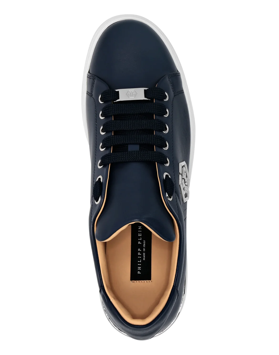Nappa Leather Lo-Top Sneakers Hexagon, цвет: Синий