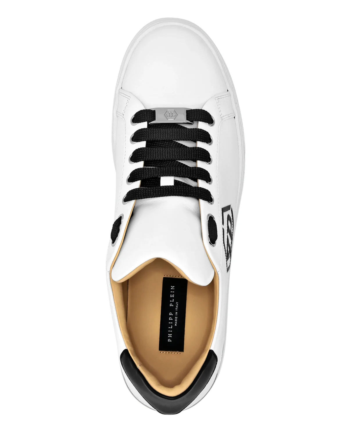 Nappa Leather Lo-Top Sneakers Hexagon, цвет: Черный
