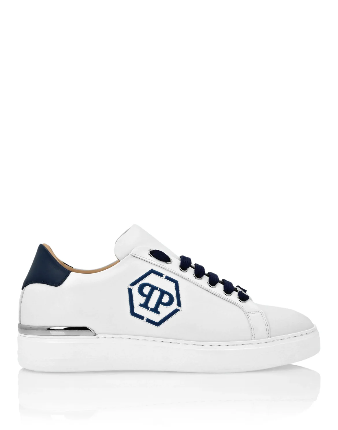 Nappa Leather Lo-Top Sneakers Hexagon, цвет: Синий