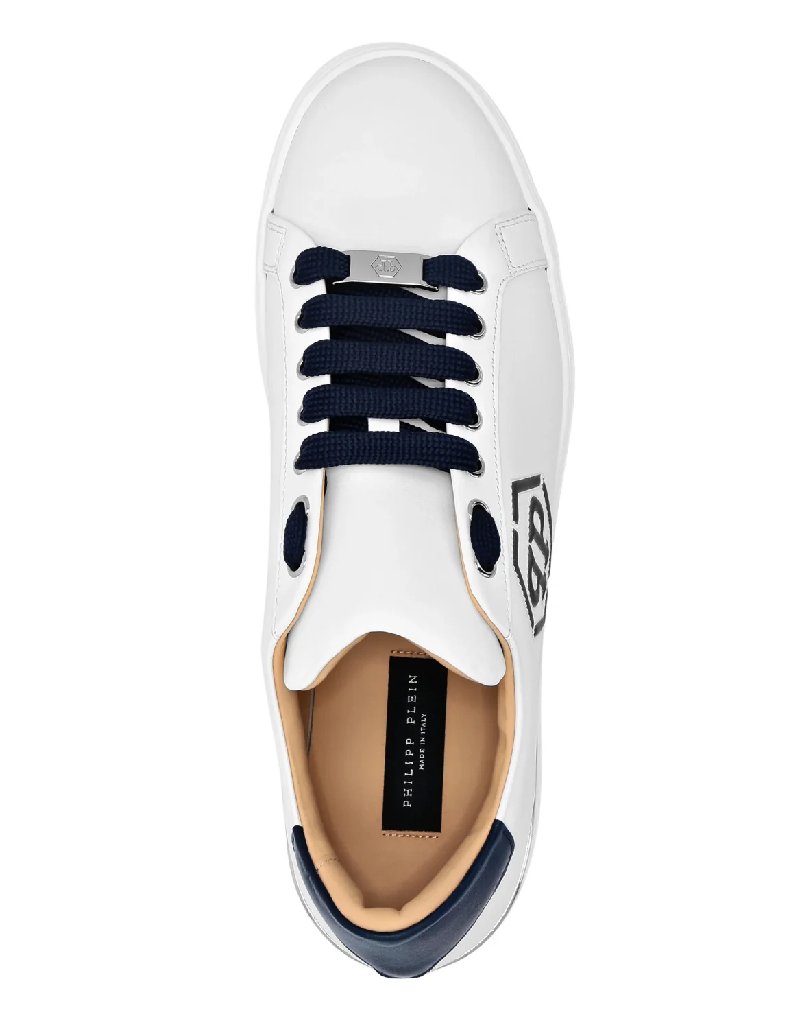 Nappa Leather Lo-Top Sneakers Hexagon, цвет: Синий