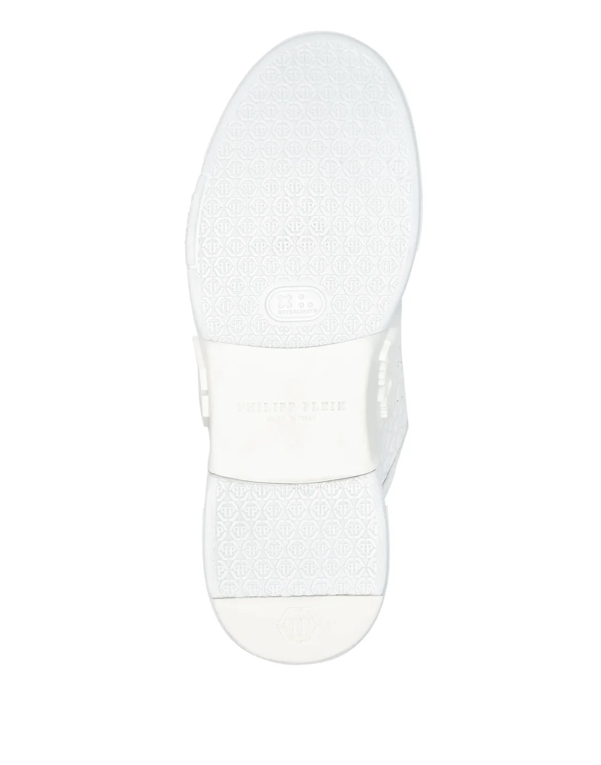 Croco Printed Leather Lo-Top Sneakers Hexagon, цвет: Белый