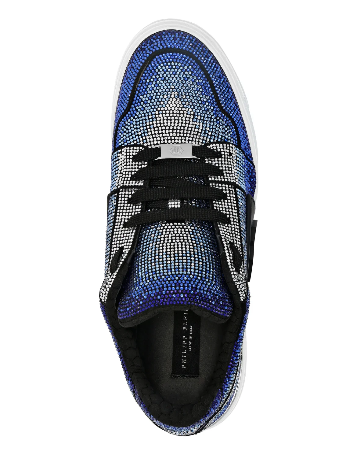 Suede Lo-Top Sneakers Strass Hexagon, цвет: Синий