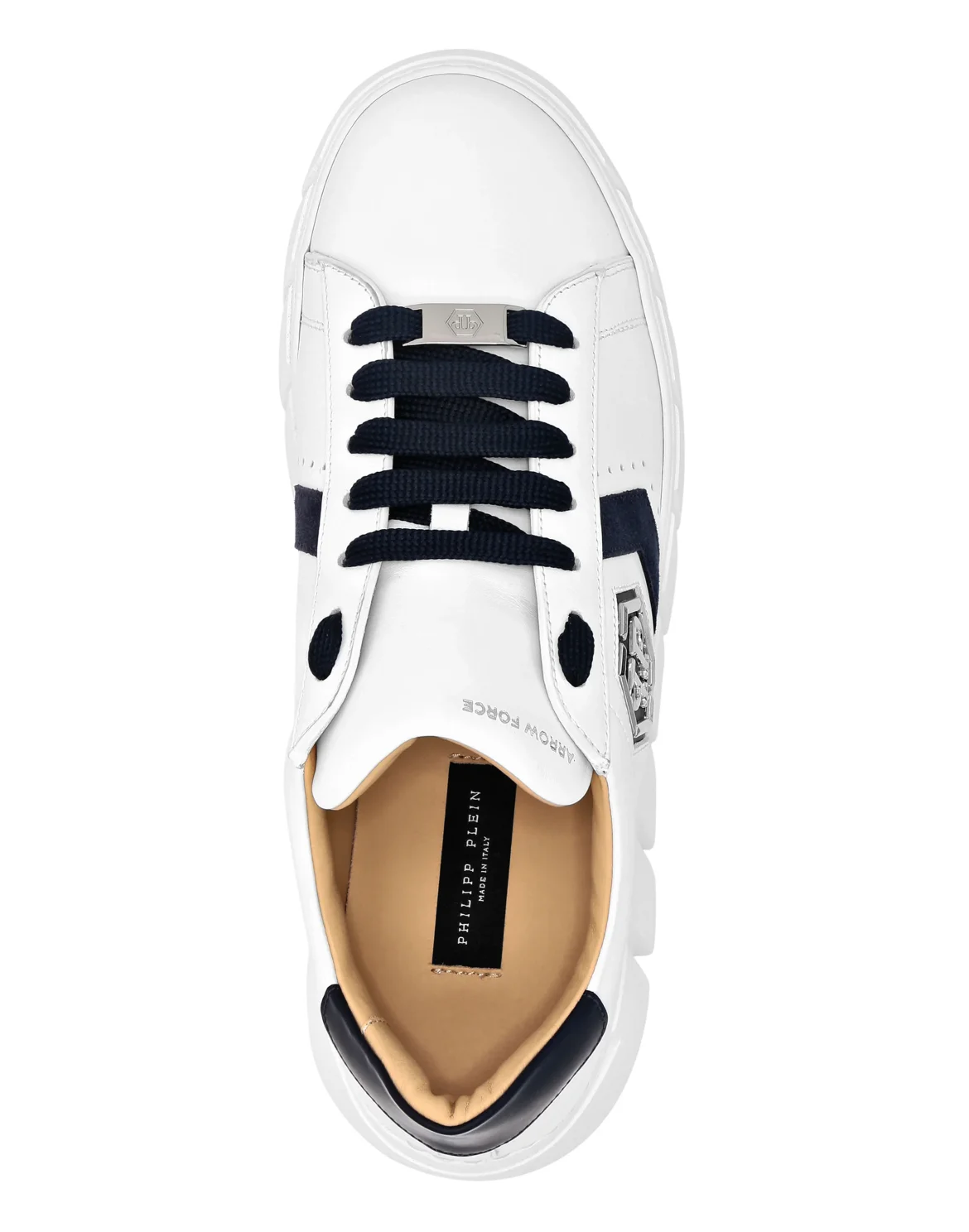 Nappa Leather Lo-Top Sneakers Hexagon, цвет: Синий