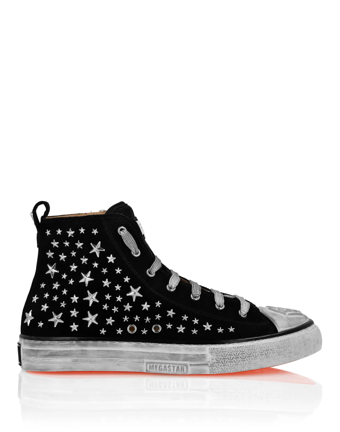Suede Hi-Top Sneakers Studs, цвет: Черный