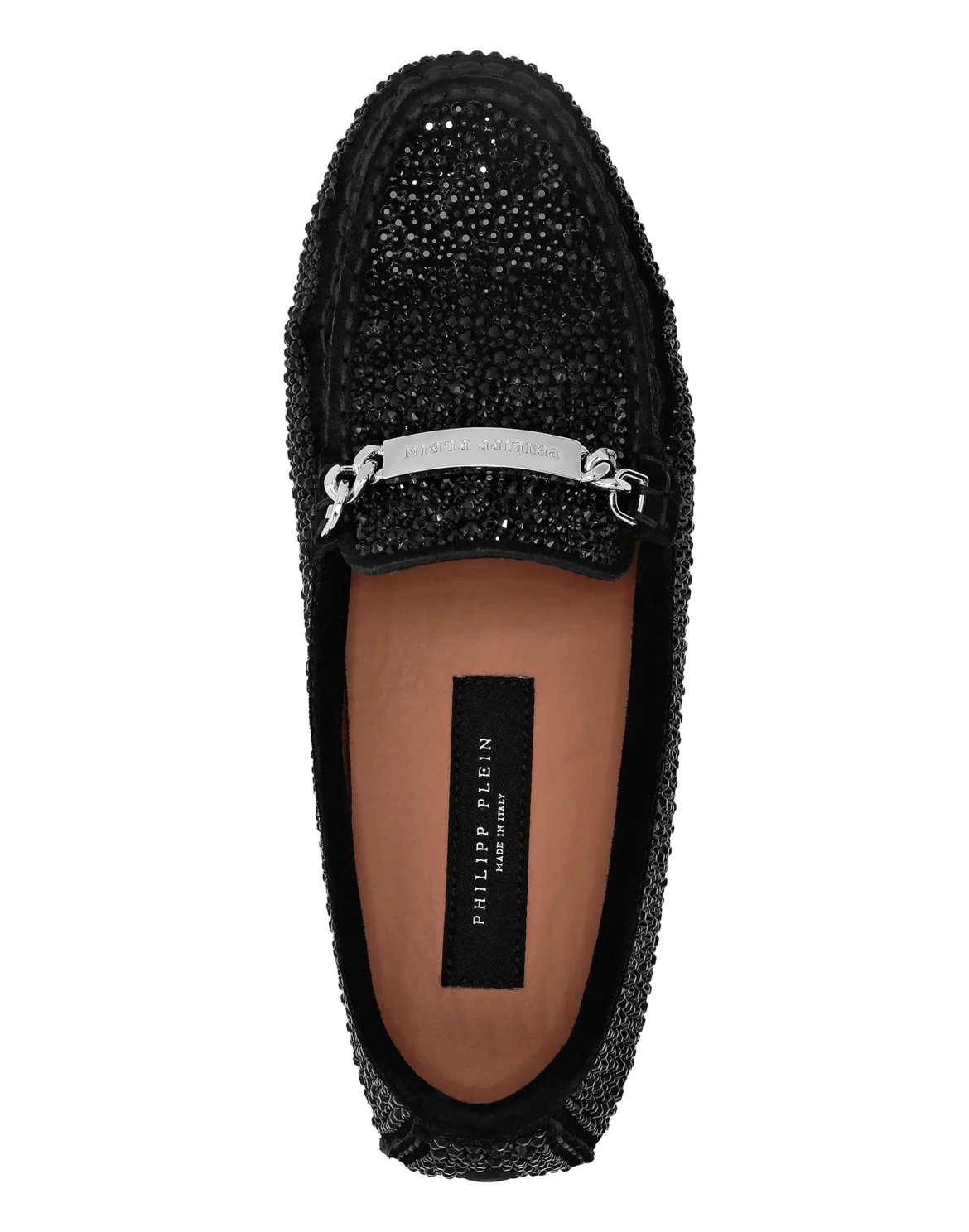 Suede Strass Moccasin, цвет: Черный