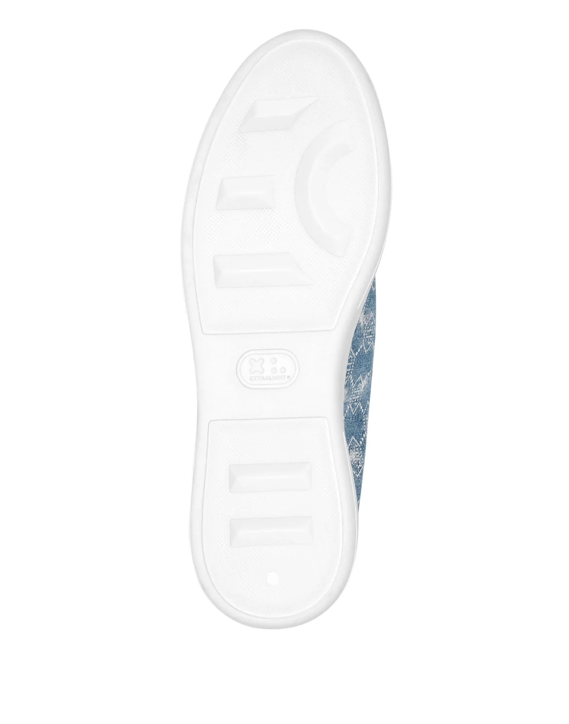 Denim Lo Top Sneakers Monogram Strass, цвет: Синий