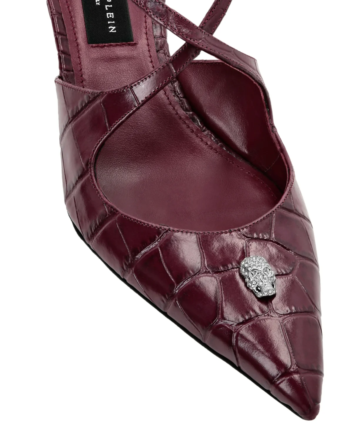 Slingbacks Crossing Crocco Print, цвет: Красный