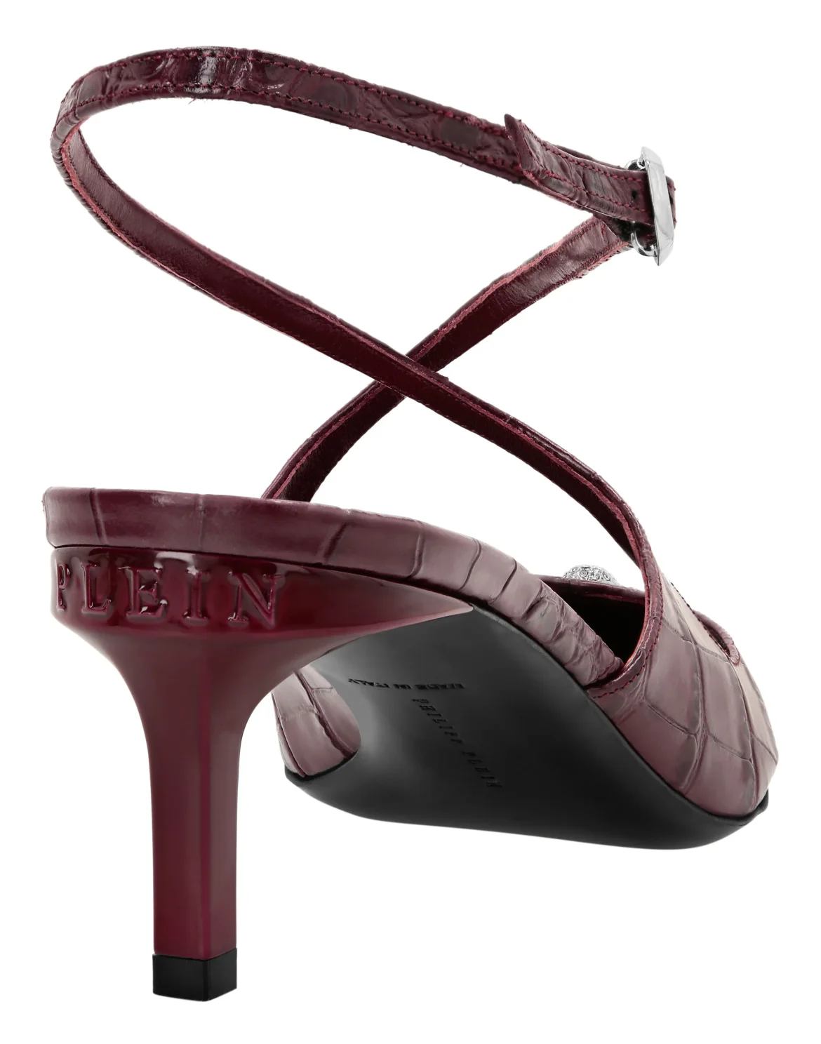 Slingbacks Crossing Crocco Print, цвет: Красный