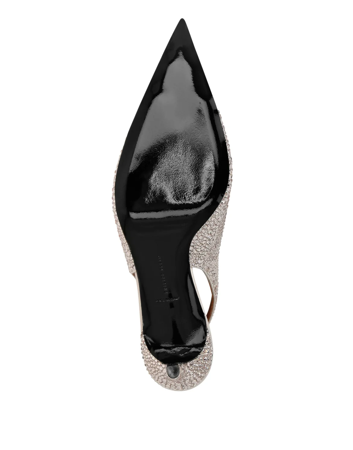 Satin Slingback Mix Strass, цвет: Бежевый