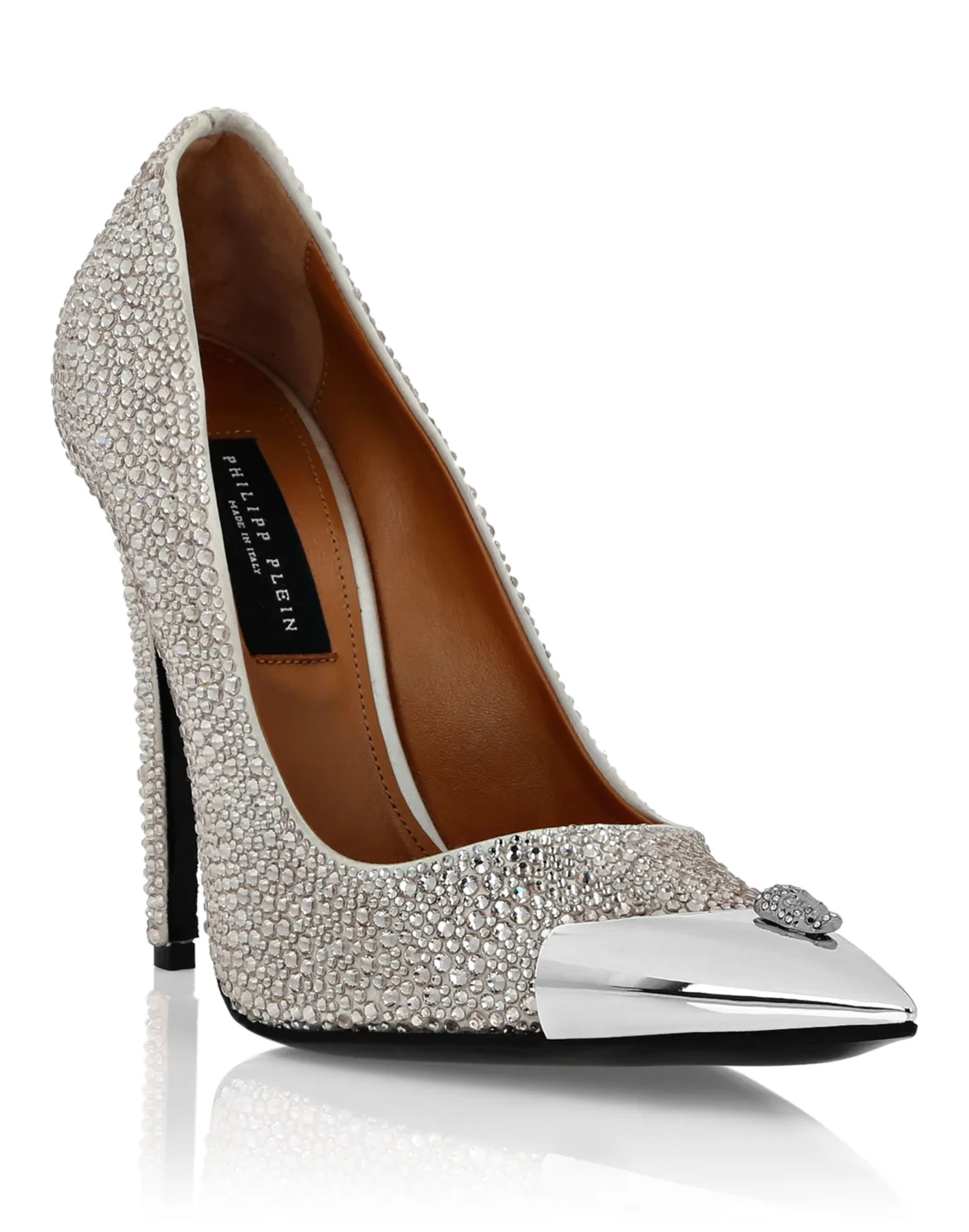 Satin Hi-Heels Mix Strass, цвет: Бежевый