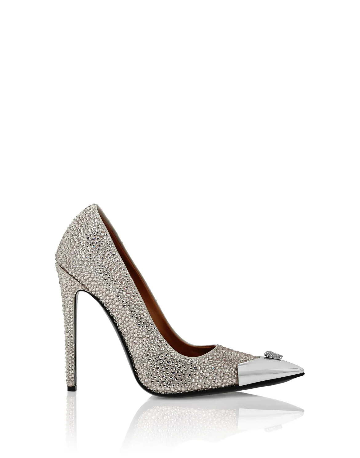 Satin Hi-Heels Mix Strass, цвет: Бежевый