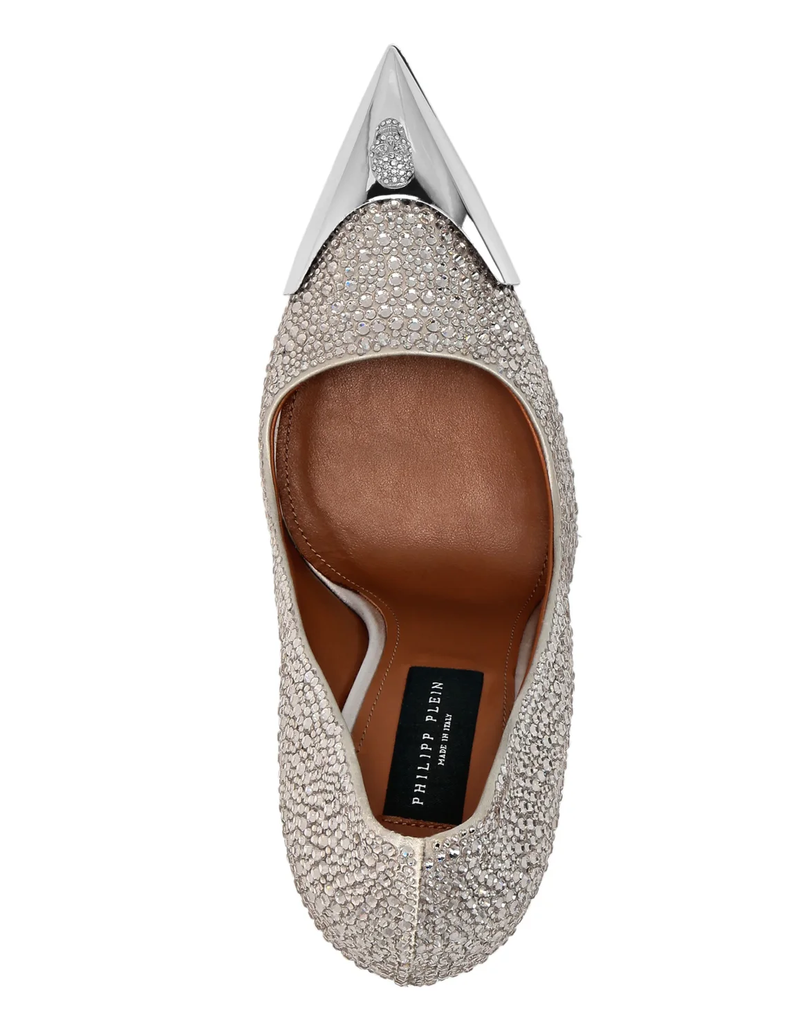 Satin Hi-Heels Mix Strass, цвет: Бежевый