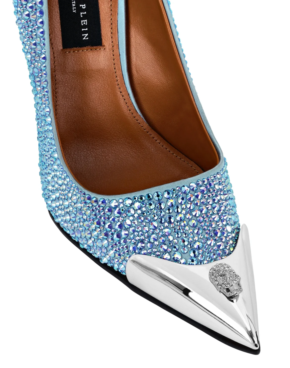 Satin Hi-Heels Mix Strass, цвет: Голубой