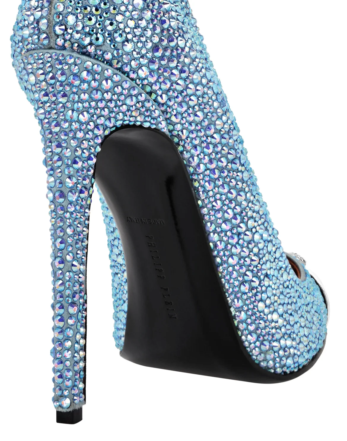 Satin Hi-Heels Mix Strass, цвет: Голубой