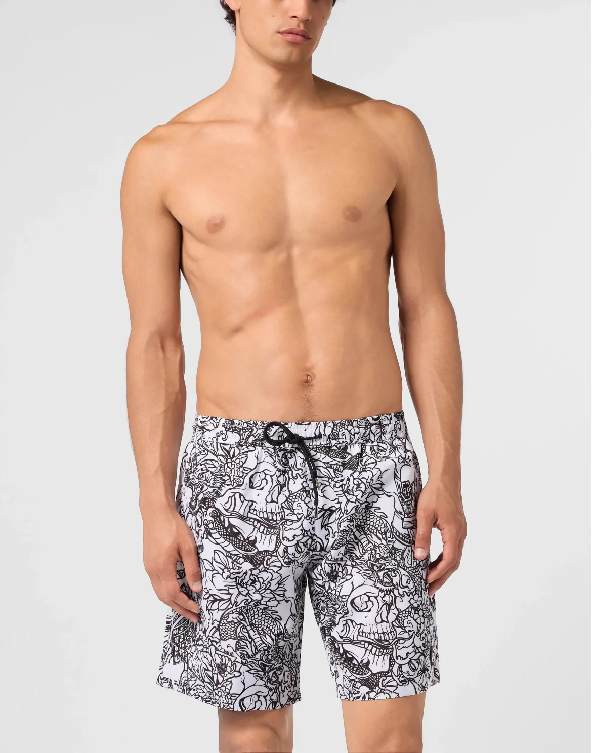 Swimming Shorts Skull All-Over, цвет: Белый