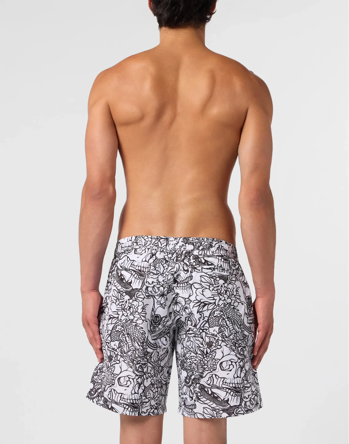 Swimming Shorts Skull All-Over, цвет: Белый