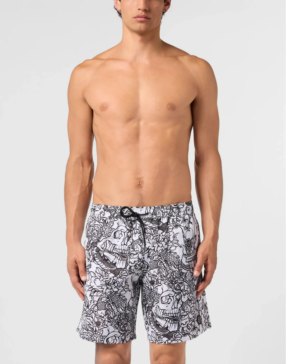 Swimming Shorts Skull All-Over, цвет: Белый