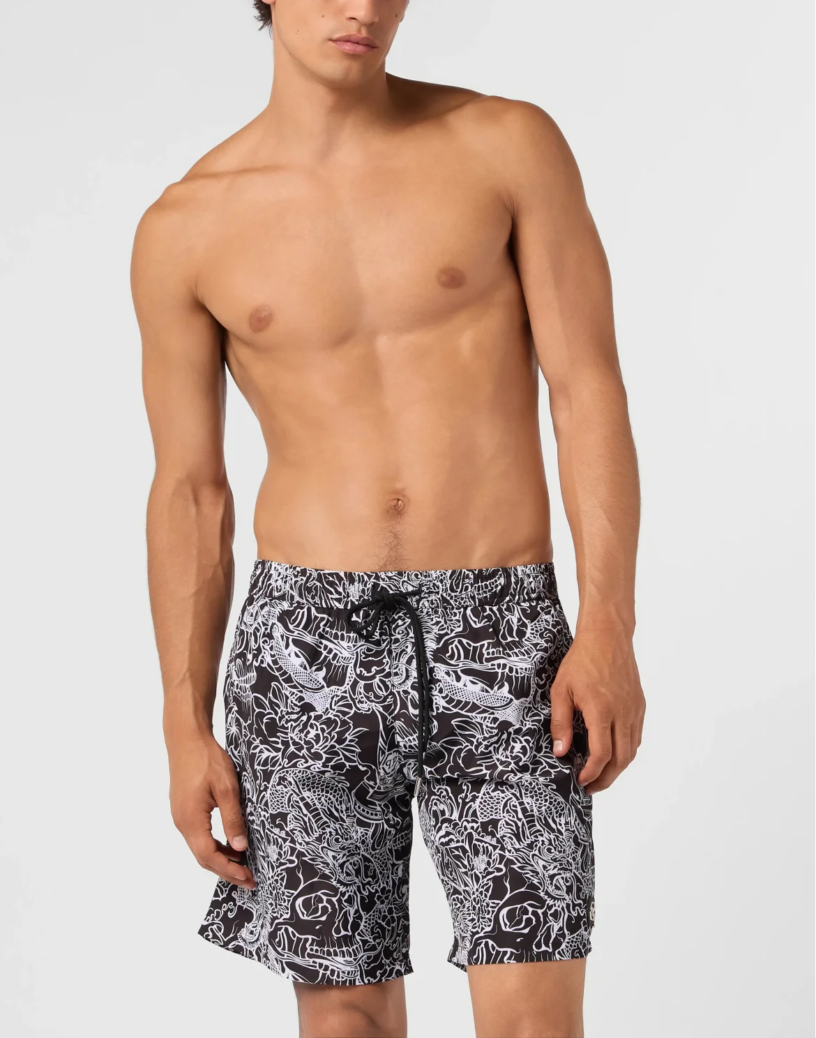Swimming Shorts Skull All-Over, цвет: Черный
