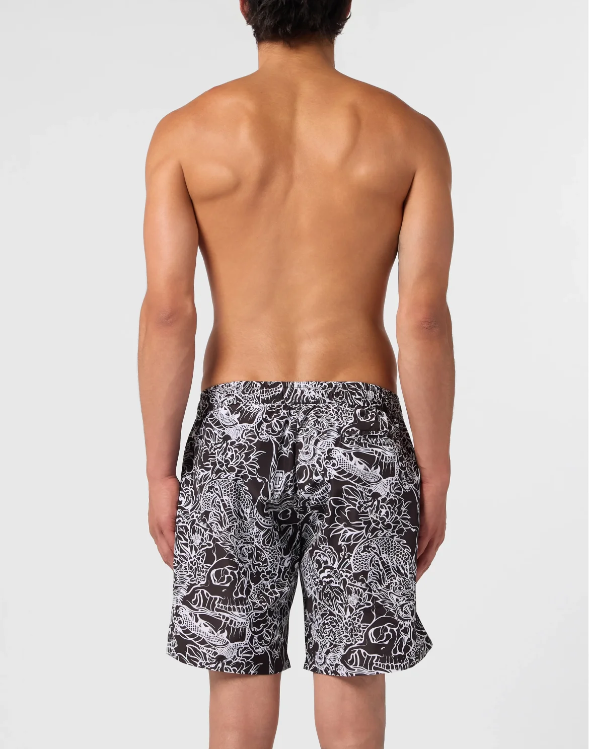 Swimming Shorts Skull All-Over, цвет: Черный