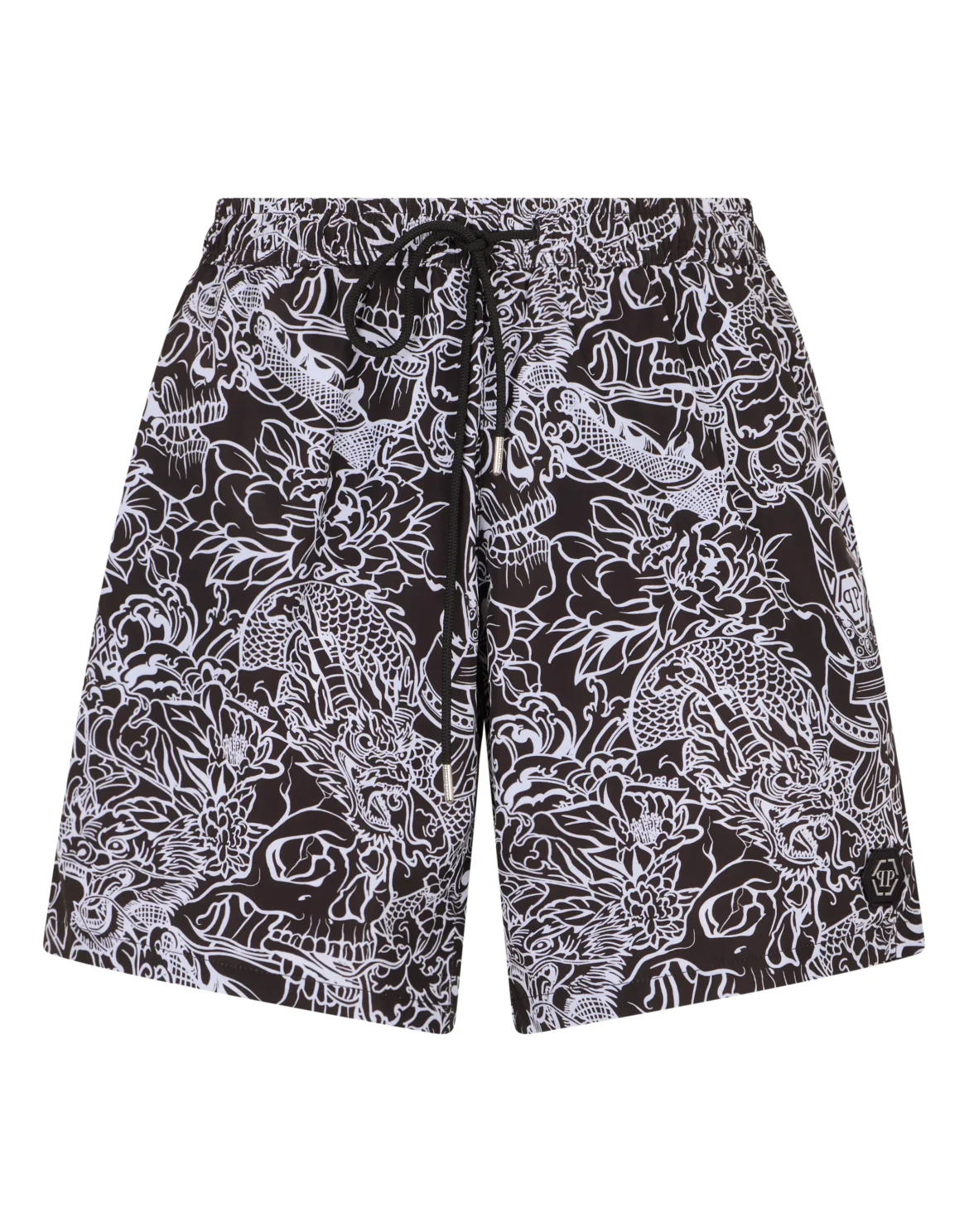 Swimming Shorts Skull All-Over, цвет: Черный