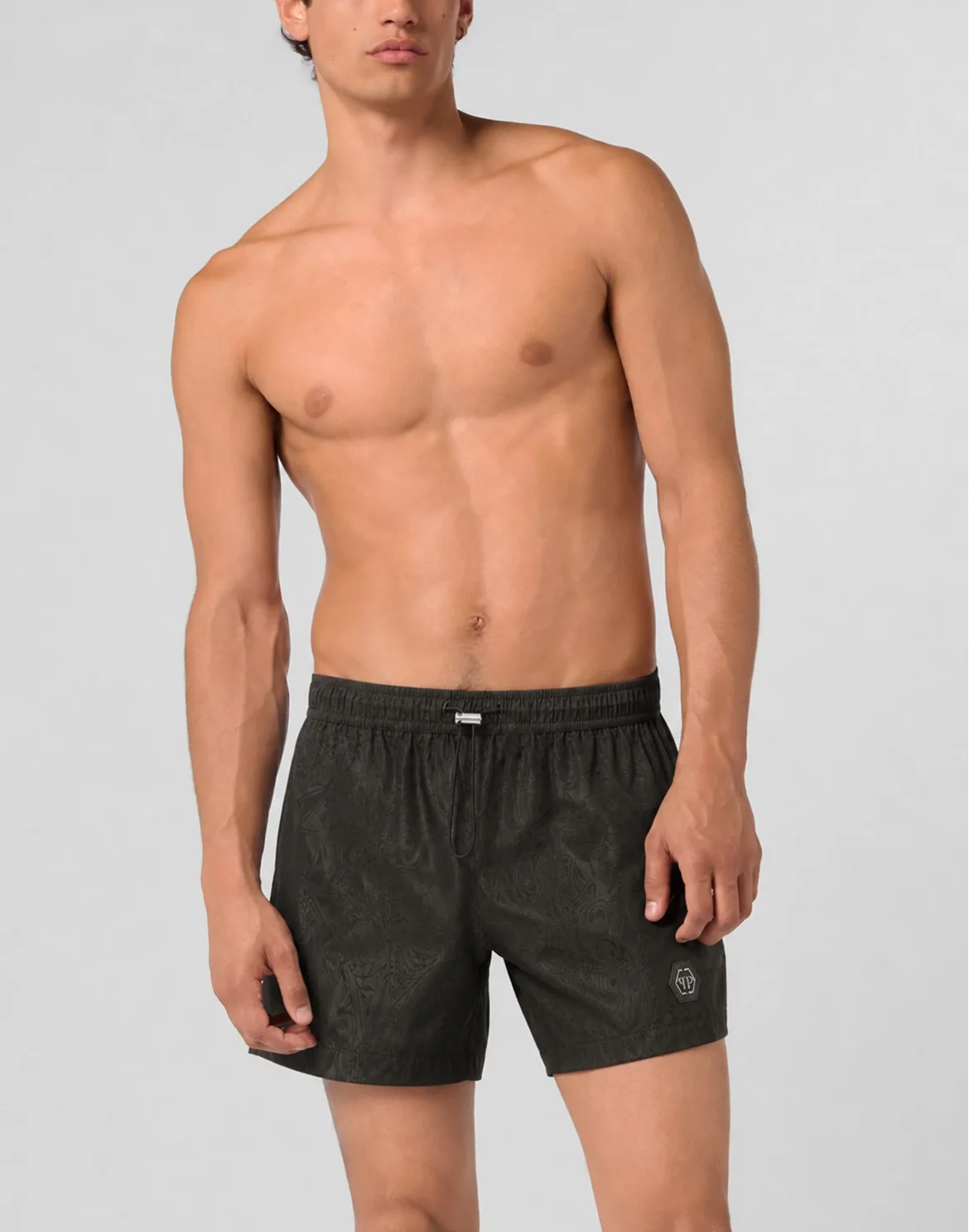 Swimming Shorts Gothic Plein, цвет: Черный