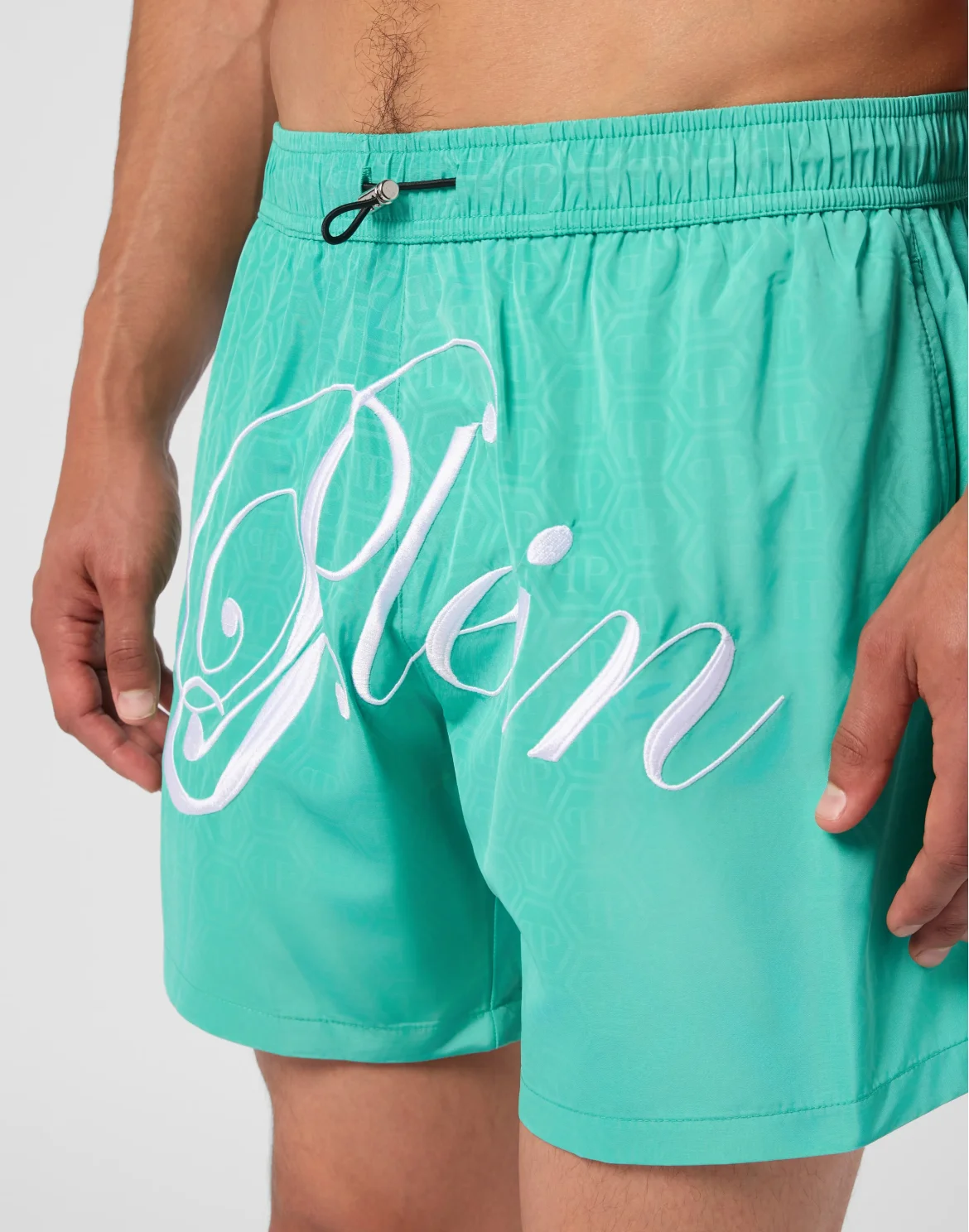 Swimming Shorts Monogram Signature, цвет: Зеленый