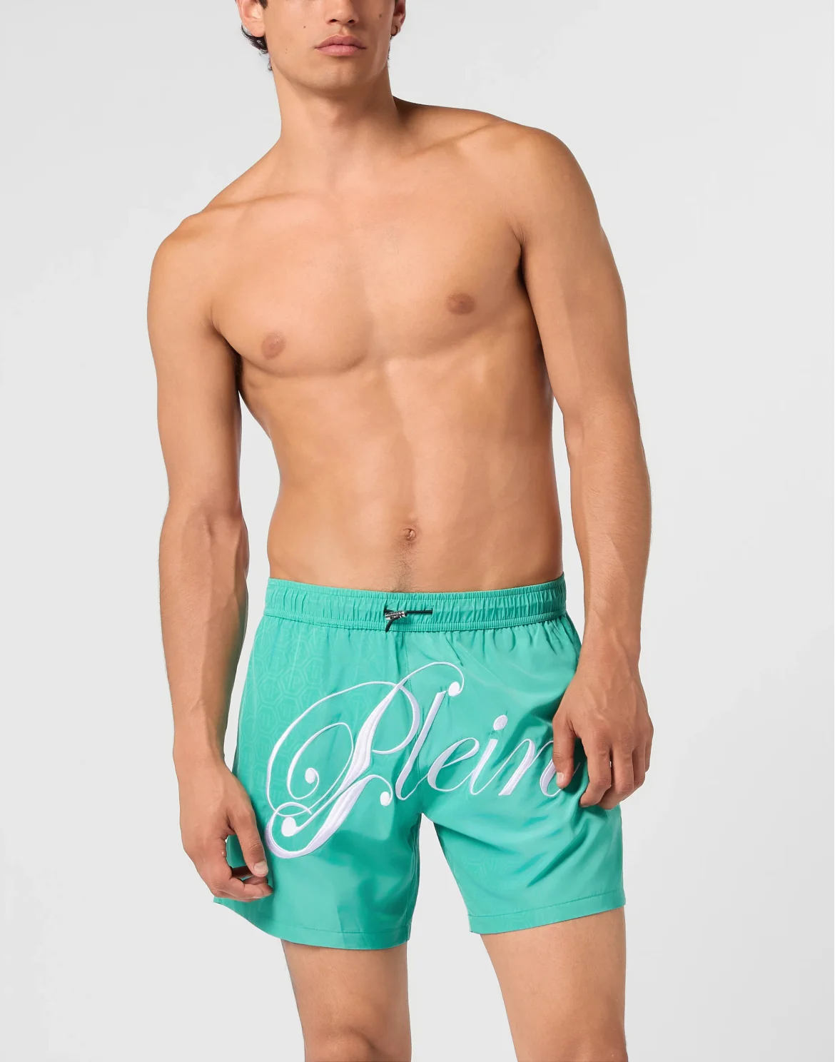 Swimming Shorts Monogram Signature, цвет: Зеленый