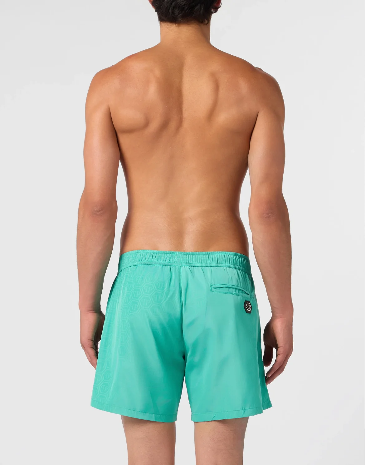 Swimming Shorts Monogram Signature, цвет: Зеленый