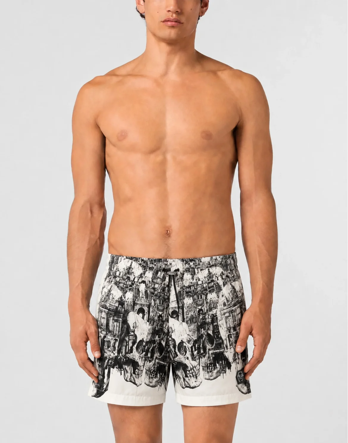 Swimming Shorts Skull Hotel, цвет: Белый