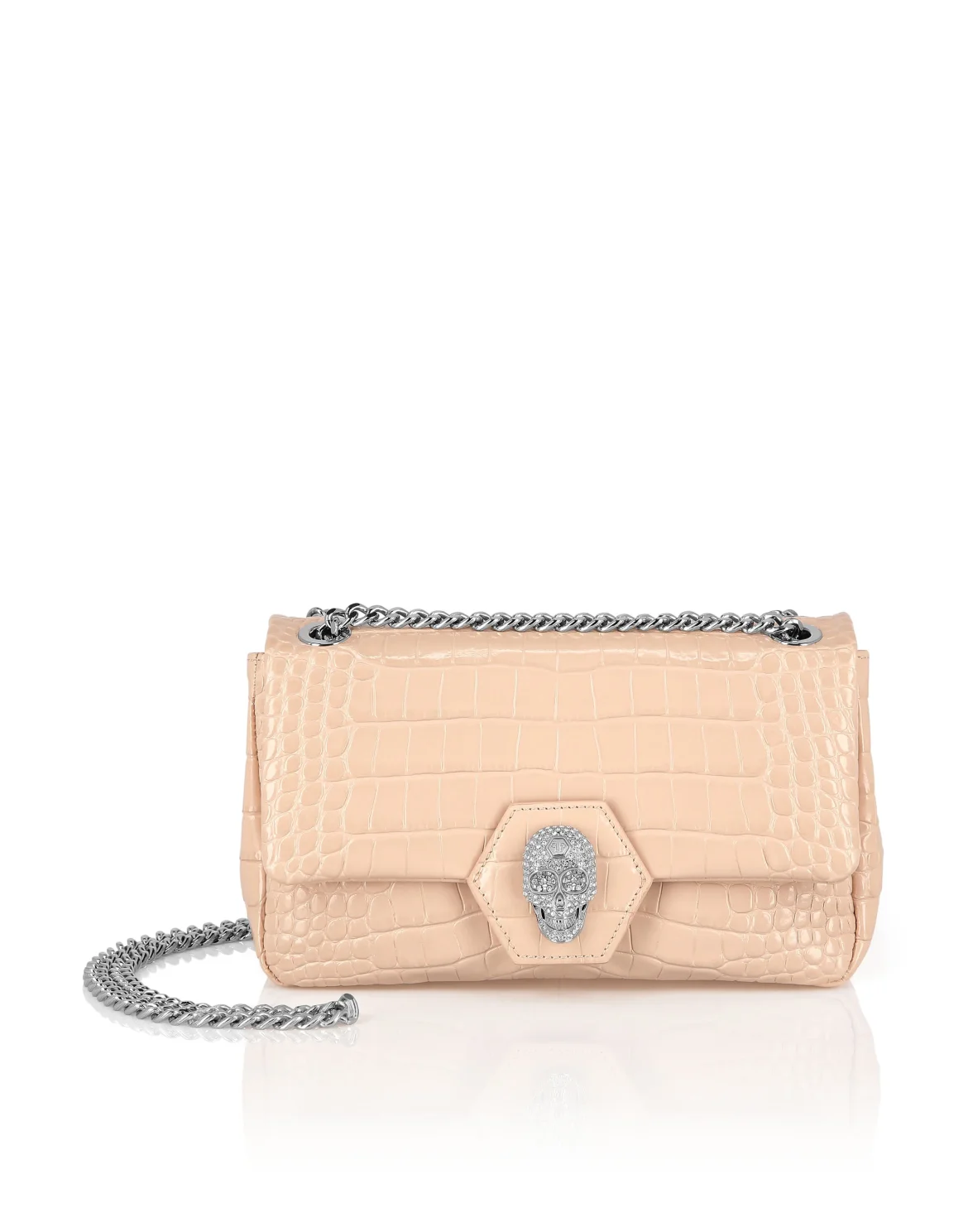 Shoulder Bag Crystal Skull, цвет: Розовый