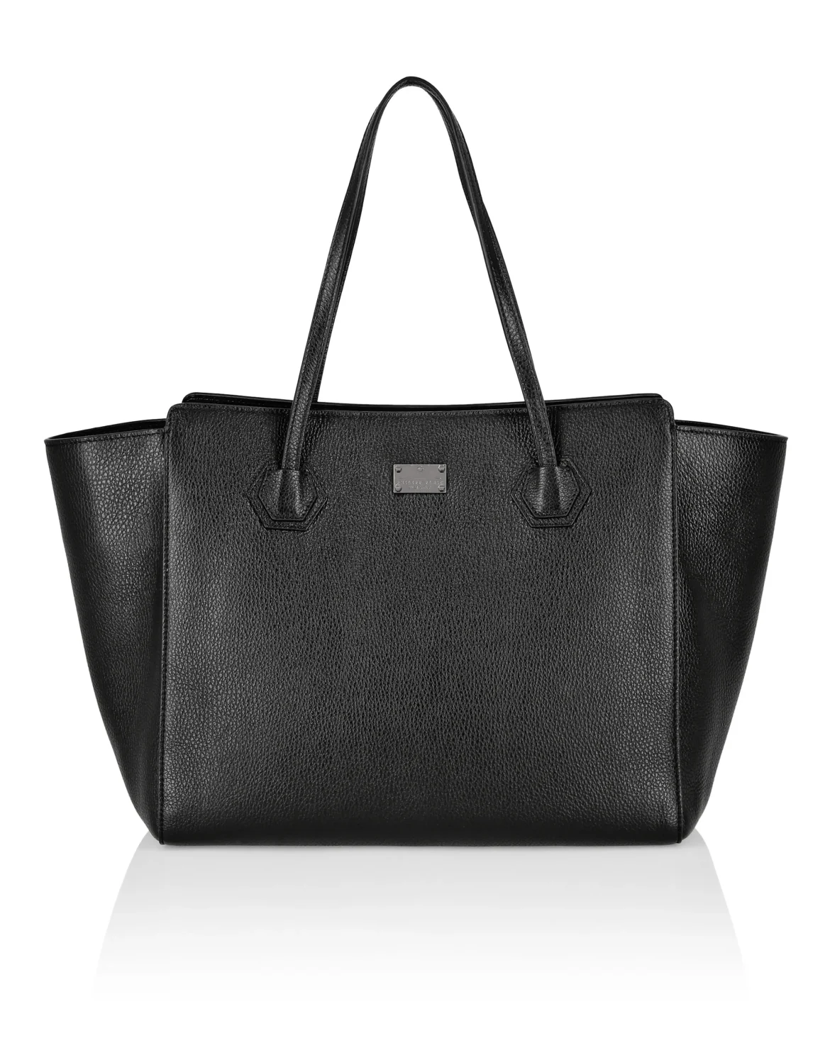 Leather maxi Shoulder Bag studs Stars, цвет: Черный