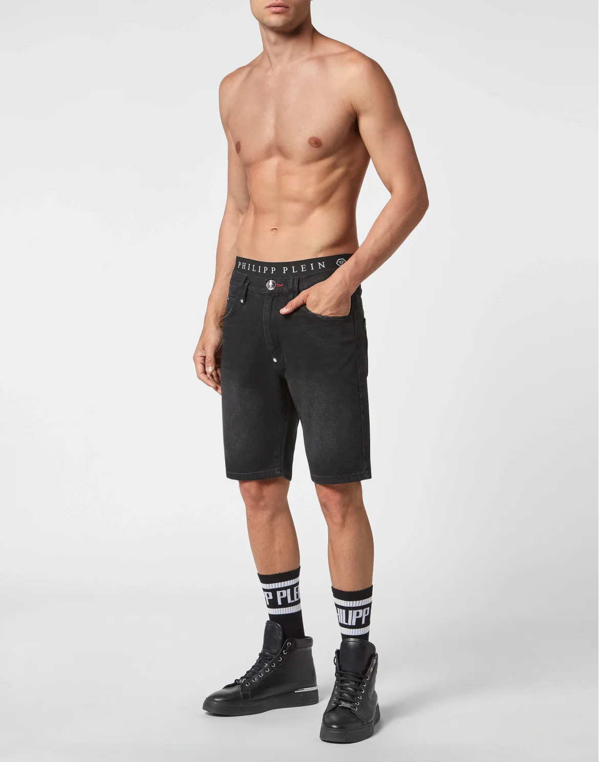 Denim Shorts, цвет: Черный