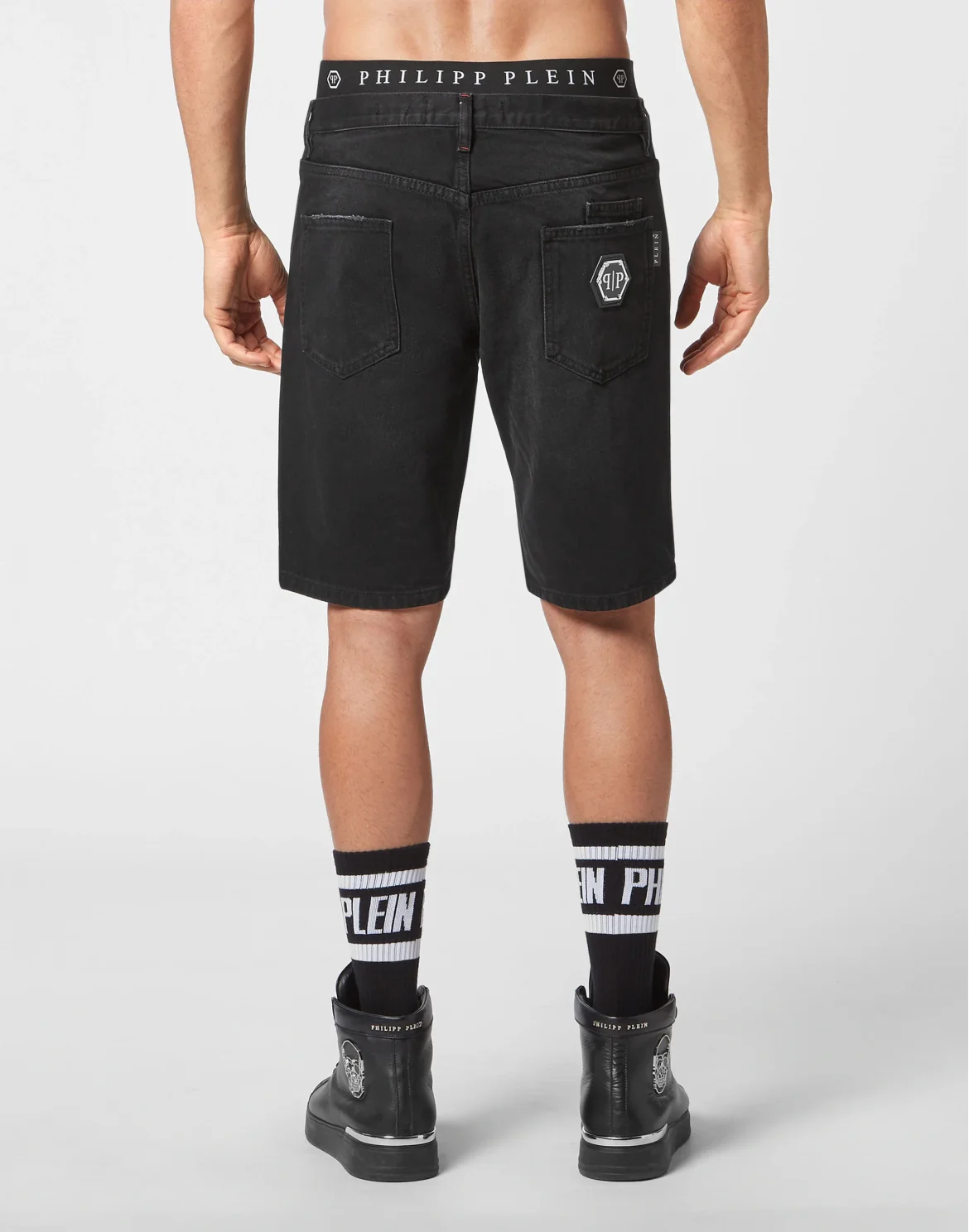 Denim Shorts, цвет: Черный