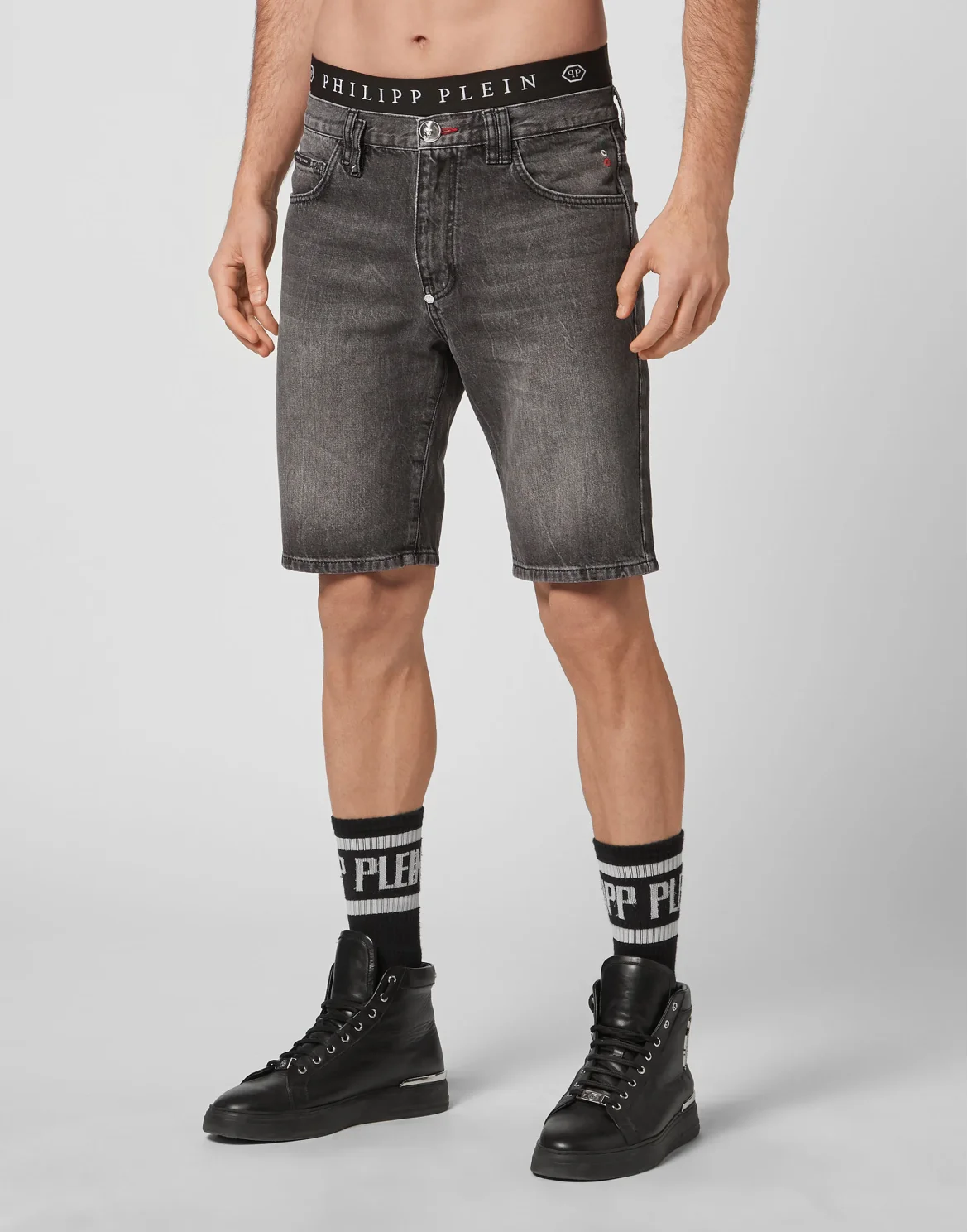Denim Shorts, цвет: Серый