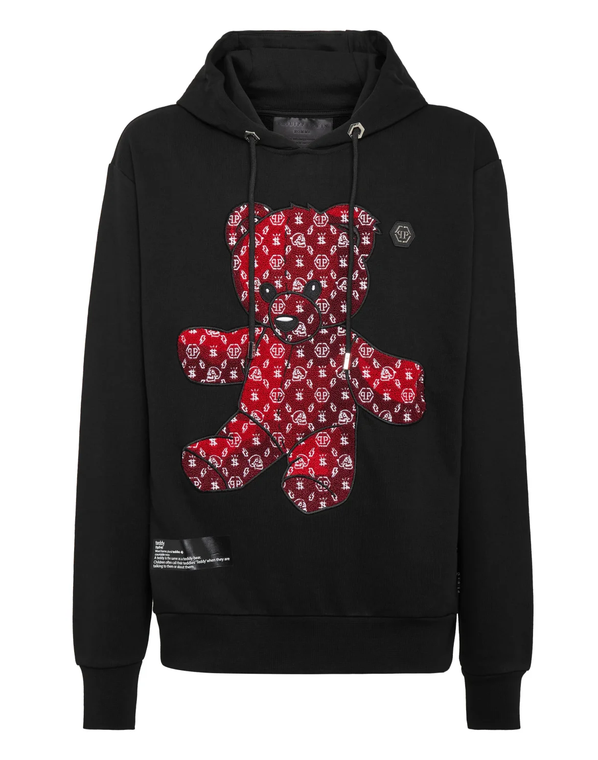 Hoodie sweatshirt Teddy Bear, цвет: Черный