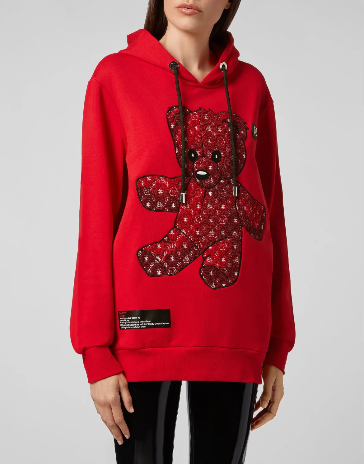 Hoodie sweatshirt Teddy Bear, цвет: Красный