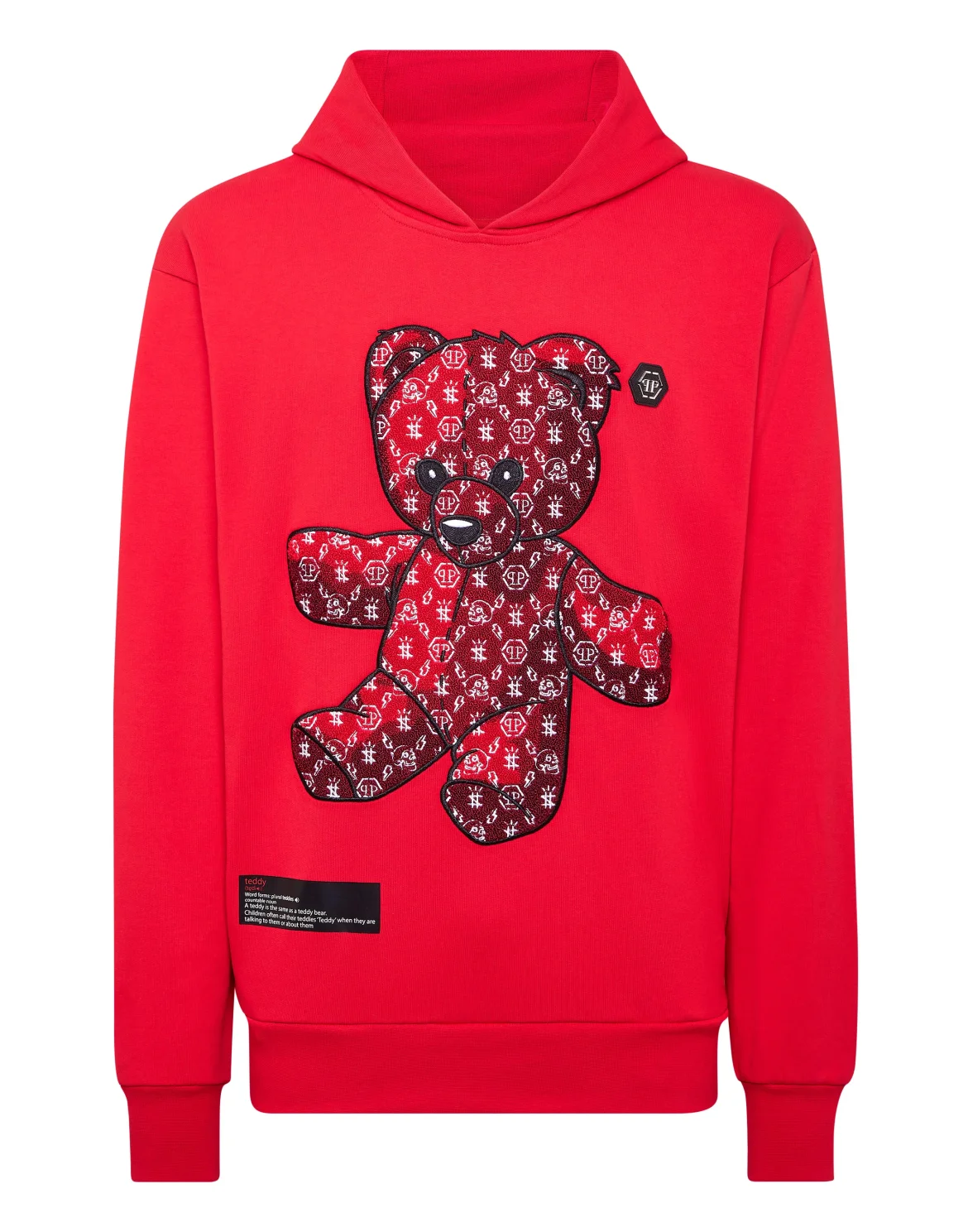 Hoodie sweatshirt Teddy Bear, цвет: Красный