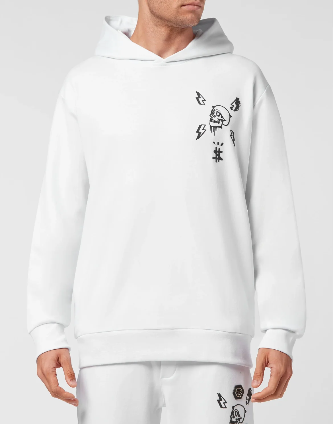 Hoodie sweatshirt Hexagon, цвет: Белый