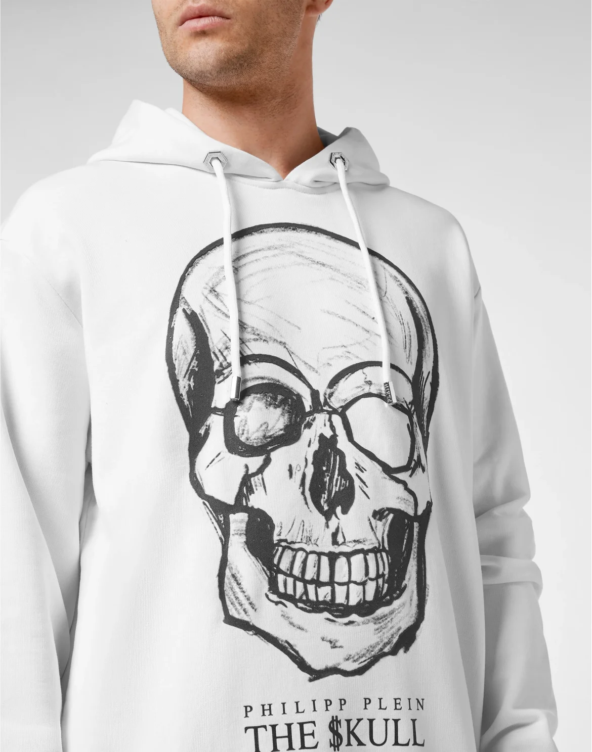 Hoodie sweatshirt print Skull, цвет: Белый