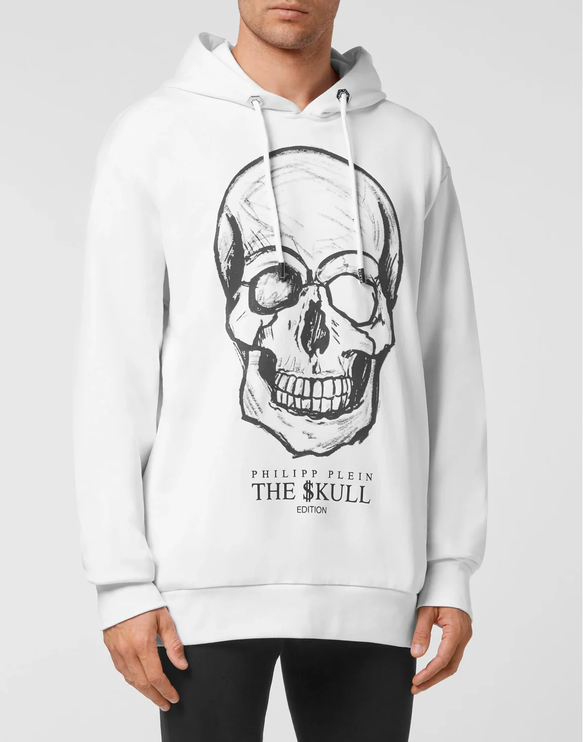 Hoodie sweatshirt print Skull, цвет: Белый