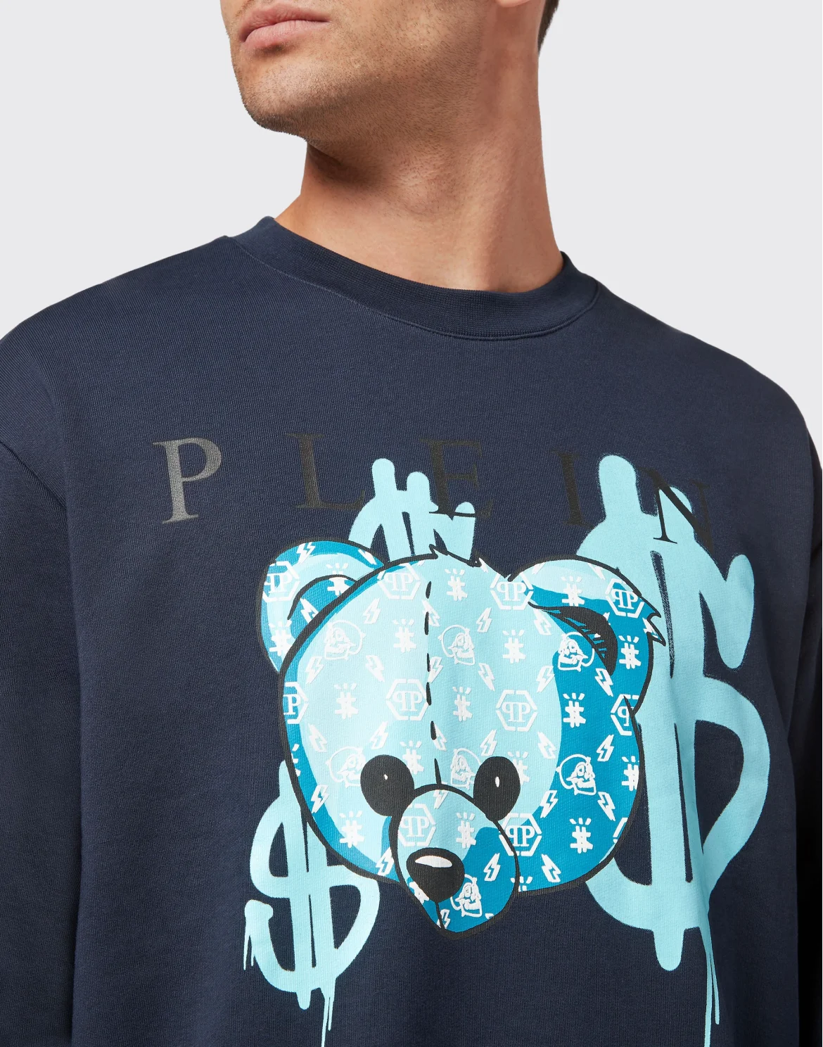 Sweatshirt LS Teddy Bear, цвет: Синий