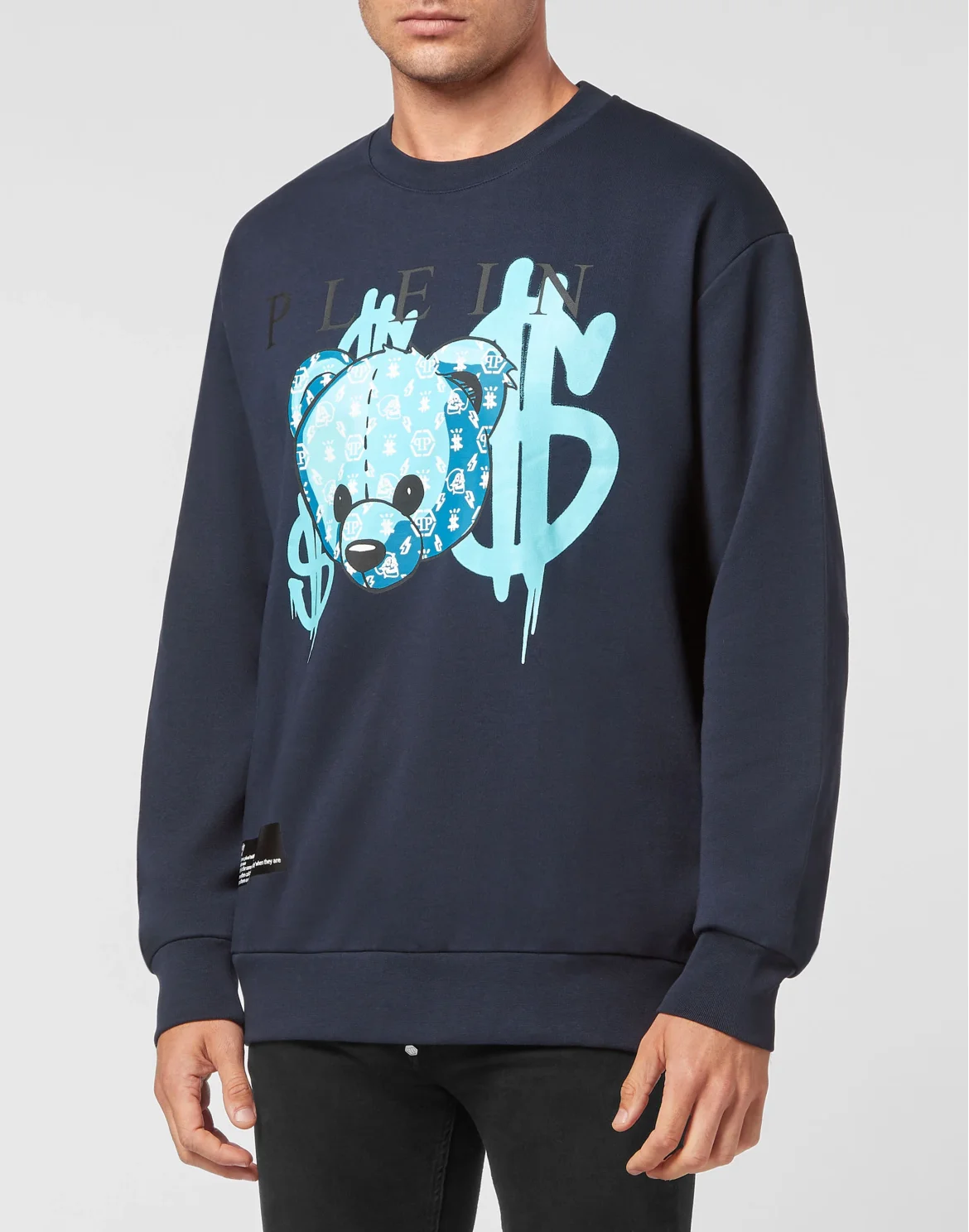 Sweatshirt LS Teddy Bear, цвет: Синий