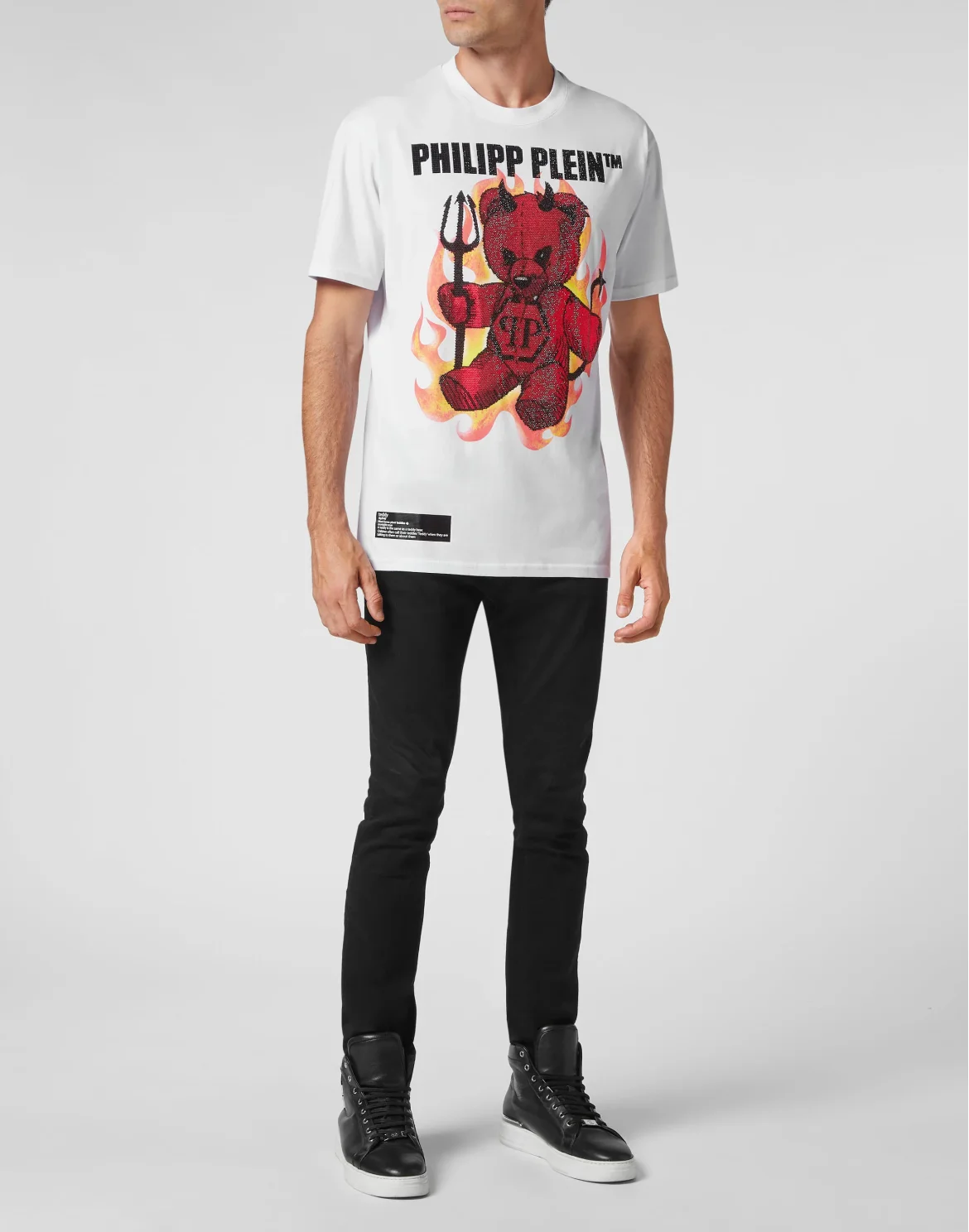 T-shirt Round Neck SS Teddy Bear, цвет: Белый