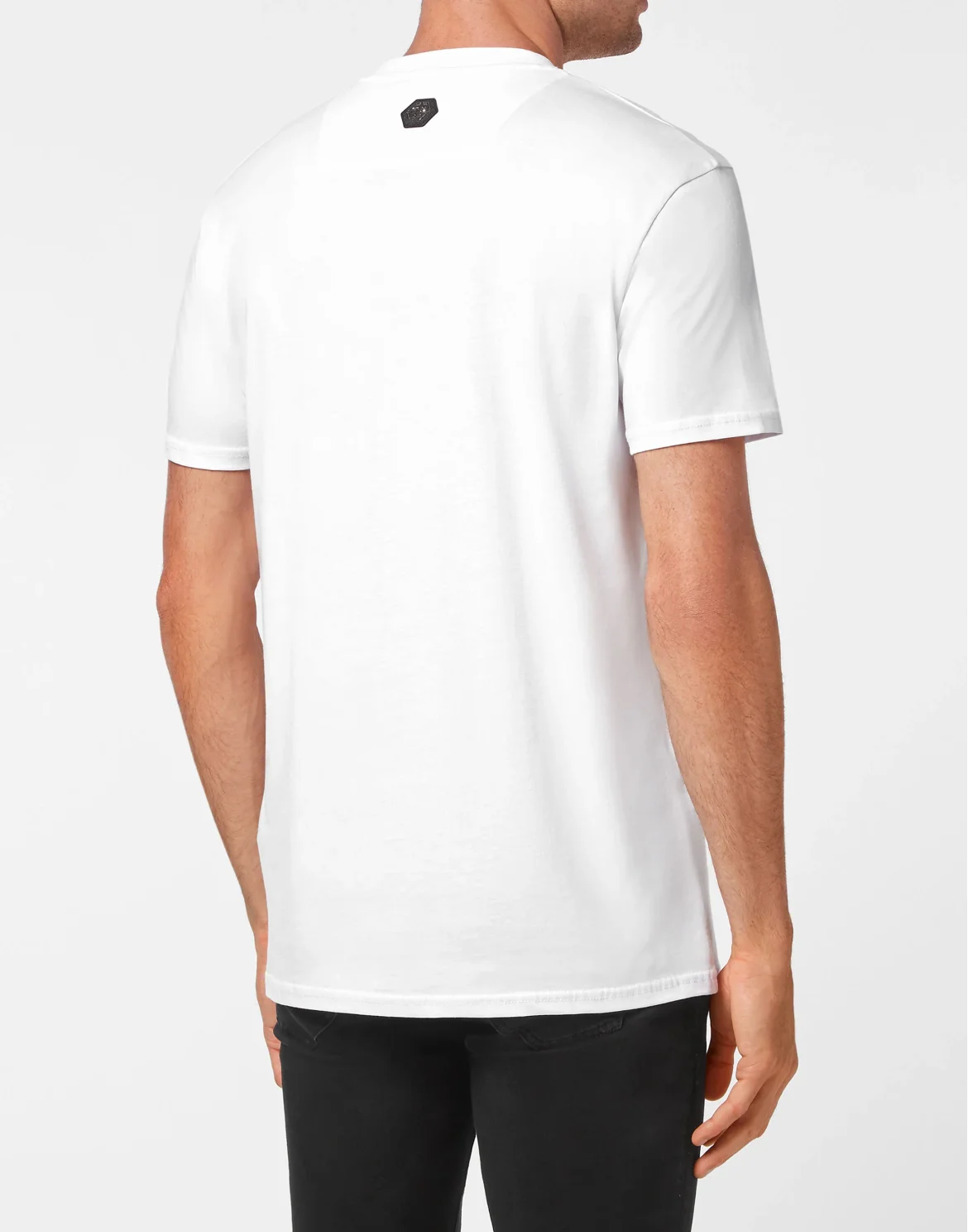 T-shirt Round Neck SS Spray Effect Print Teddy Bear, цвет: Белый