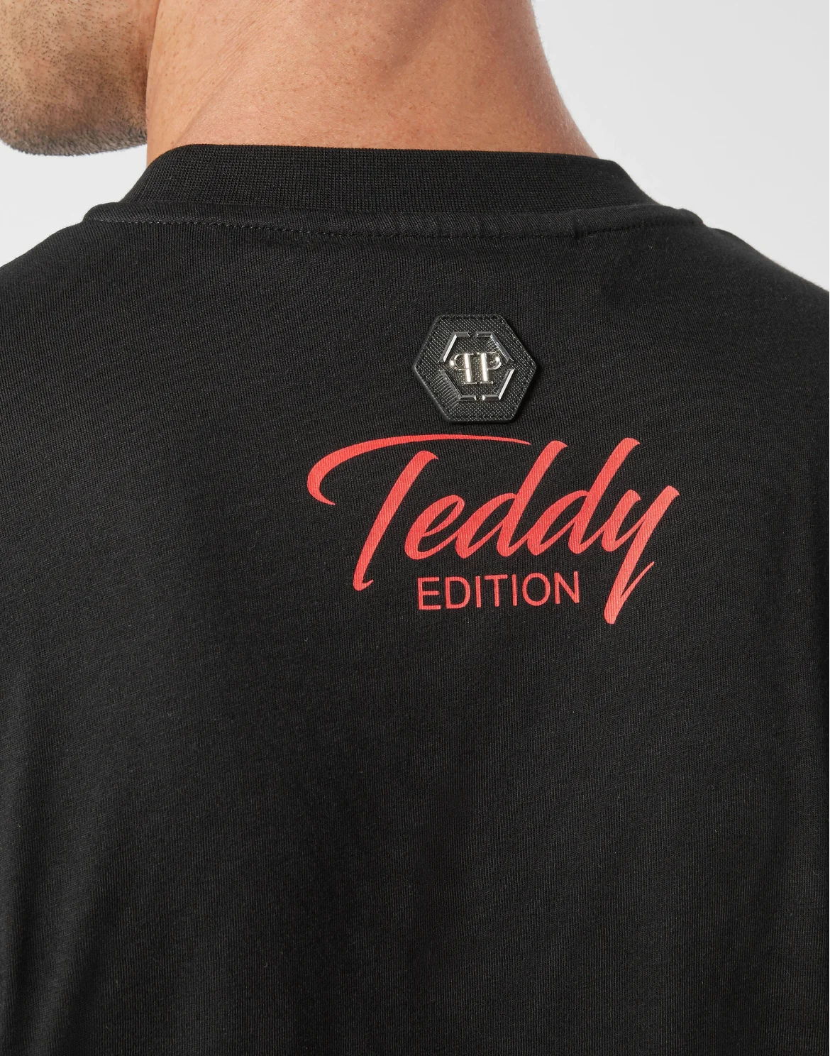 T-shirt Round Neck SS Teddy Bear, цвет: Черный