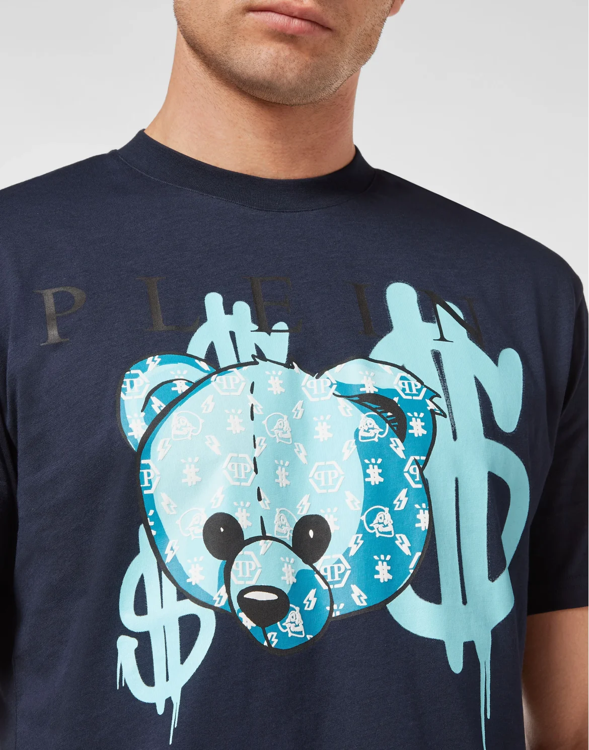 T-shirt Round Neck SS Teddy Bear, цвет: Синий